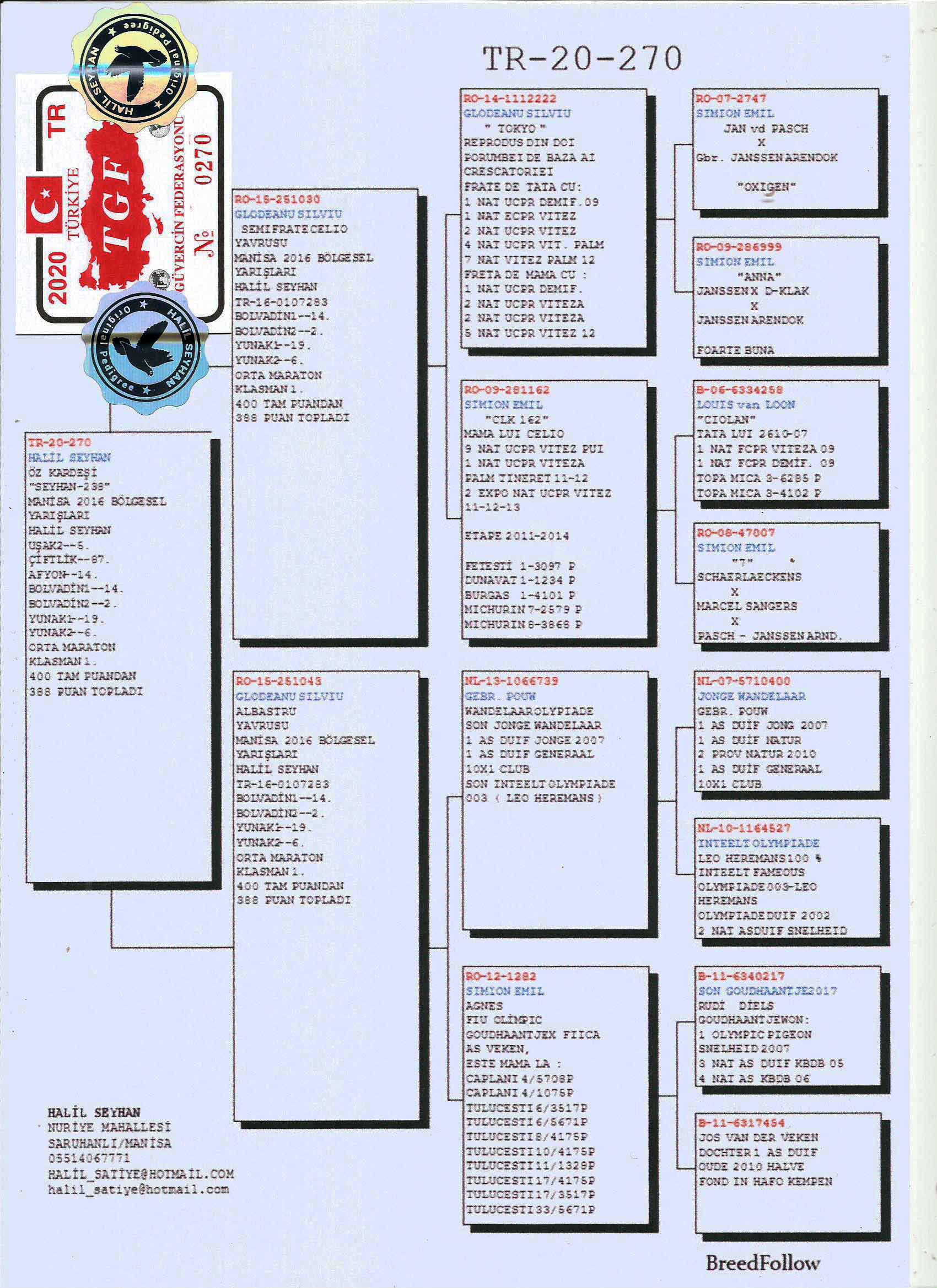 TR20-000270 DİŞİ / ÖZ KARDEŞİ 6.  YUNAK 2  &  2. BOLVADIN &  5. USAK 2